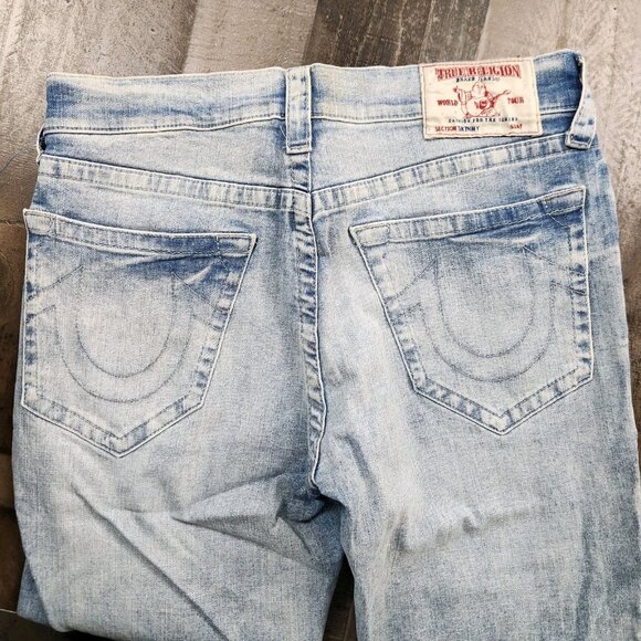 Mens True Religion Skinny No Flap size 33x32 Mid Rise Denim Jeans - Picture 4 of 13